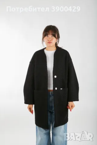 Дамско Палто-жилетка Valeria - Черно