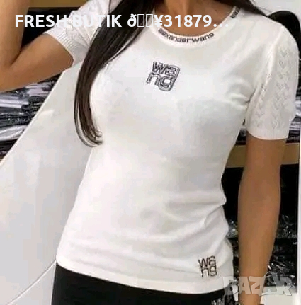 Памучни Дамски Тениски ✨S-2XL ✨KARL LAGERFELD ✨ALEXANDЕR WANG ✨, снимка 2 - Тениски - 44846701