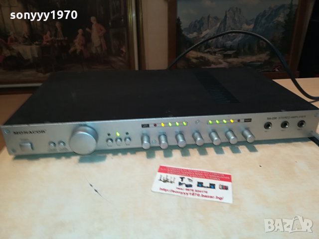monacor sa-230 stereo amplifier-swiss 1105210920, снимка 4 - Ресийвъри, усилватели, смесителни пултове - 32833320
