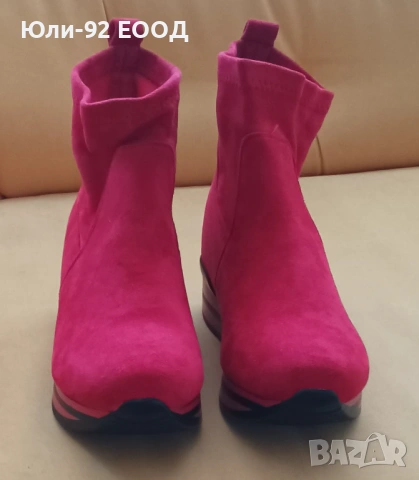 Красиви дамски боти на платформа 38-ми номер. Чисто нови., снимка 6 - Дамски боти - 53165569