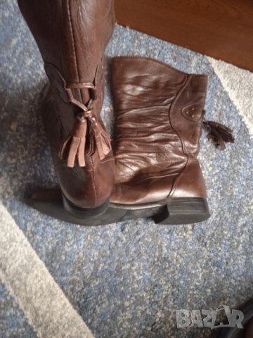 Mister Minit дамски ботуши естествена кожа, снимка 3 - Дамски ботуши - 43791320
