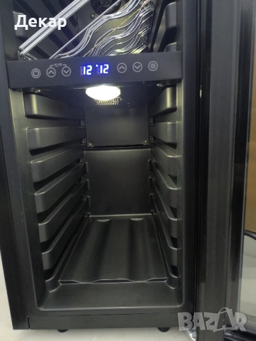 Охладител за вино с 2 зони Klarstein Shiraz 12 Slim за 12 бутилки, снимка 12 - Хладилници - 52354230