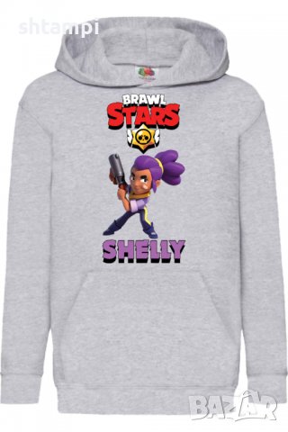 Детски Суитчър/Суитшърт Shelly 4,,Brawl Stars,Игра,Подарък,Изненада,Забавление,Рожден Ден, снимка 2 - Детски анцузи и суичери - 38316023