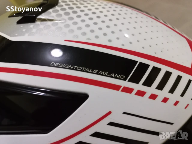 Каска - Caberg Stunt Blade white Black red , снимка 10 - Аксесоари и консумативи - 50841289