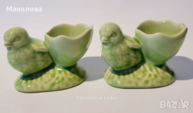 Две винтидж порцеланови чашки/коктиери/ за яйца 