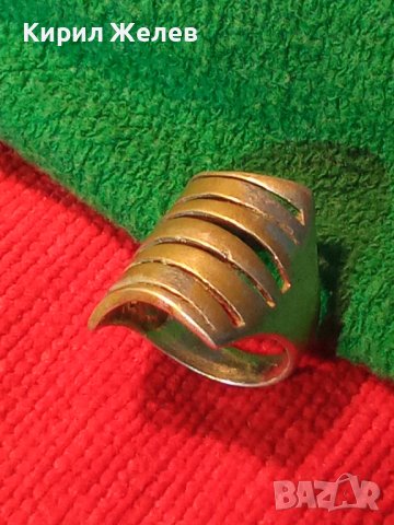 СТАР ВИНТИДЖ СТИЛ СРЕБЪРЕН 925 СРЕБРО ПРЪСТЕН с ПАТИНА 7076, снимка 2 - Пръстени - 30330678