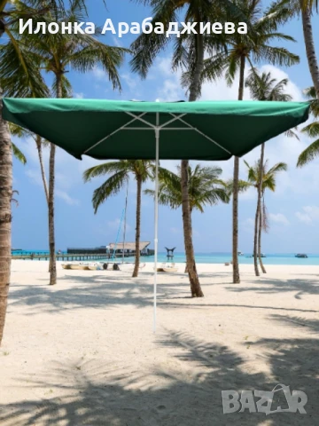 Чадър за градина и плаж – 2.40 м широчина, 2.60 м височина "Много здрав чадър", снимка 2 - Градински мебели, декорация  - 50029832