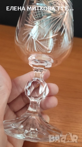 *Bohemia*два модела кристални чаши за вино, снимка 4 - Чаши - 52544588