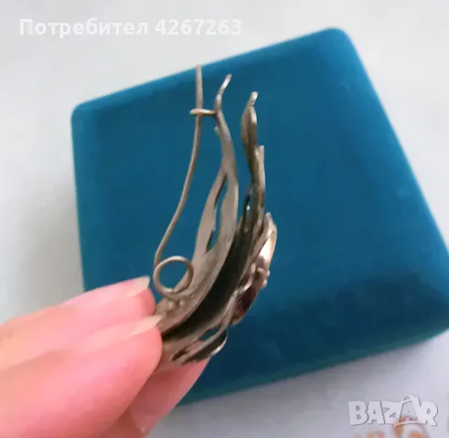 3D сребриста брошка със седеф, снимка 7 - Други - 48452665