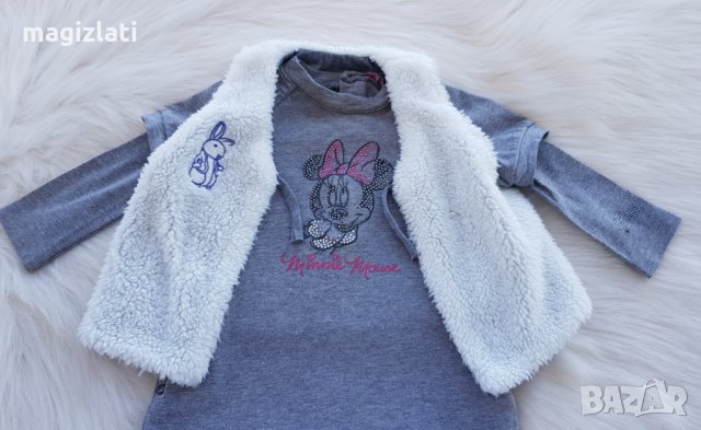 Рокля Мини Маус за бебе 3-6 месеца елек и буйки, снимка 11 - Бебешки рокли - 34954684