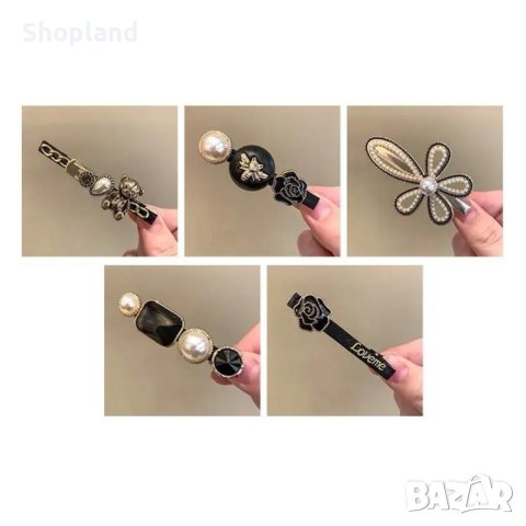 Комплект елегантни фиби за коса - 11 броя, снимка 6 - Аксесоари за коса - 43941192