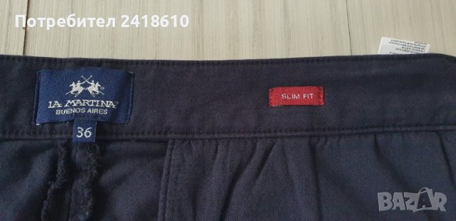 La Martina Stretch Slim Fit Mens Size 36/34 Оригинал! Мъжки Панталон!, снимка 15 - Панталони - 43367107