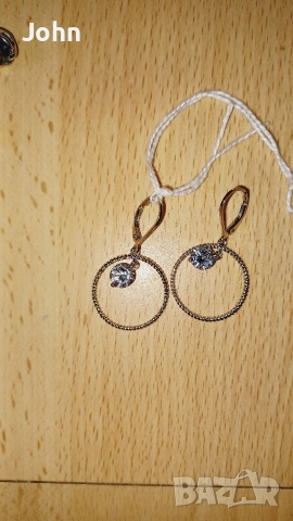 Сребърни Обеци от Англия, снимка 4 - Обеци - 52732590