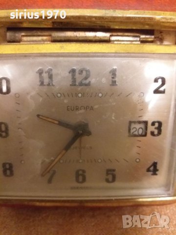 Немски туристически будилник европа сдатник, снимка 1 - Стенни часовници - 39976652