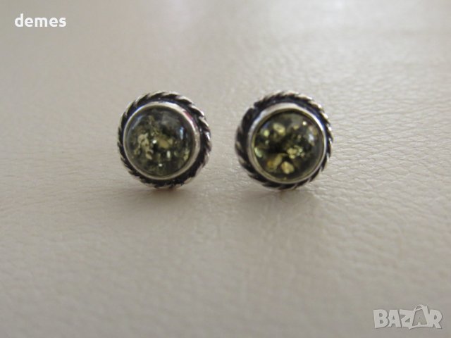 Обици от първокласен балтийски кехлибар, снимка 5 - Обеци - 43442270