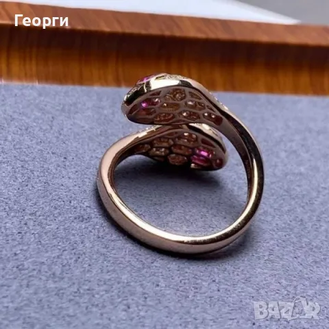 Bvlgari Serpenti оригинален пръстен, снимка 3 - Пръстени - 50278989
