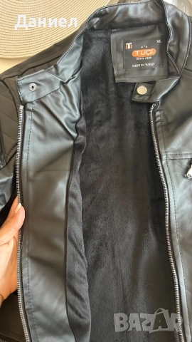 Мъжко кожено яке, снимка 4 - Якета - 52246540
