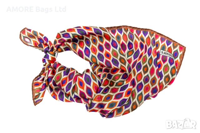 Елегантен дамски шал AMORE Paola, 90смх90см, снимка 4 - Шалове - 50657020