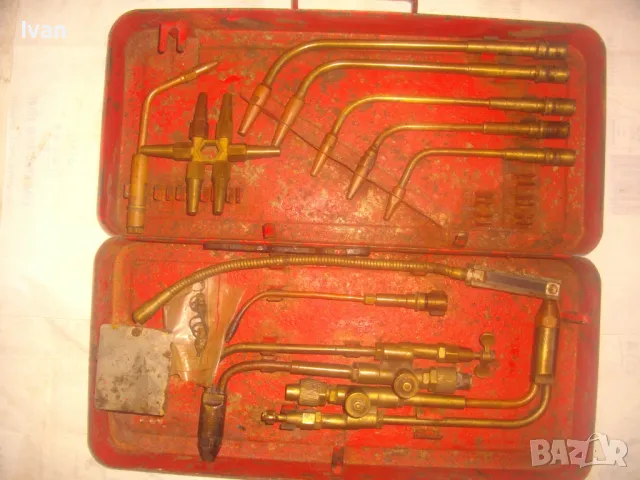 НЕМСКИ ГОЛЯМ КОМПЛЕКТ ЗА ОКСИЖЕН ГАЗОКИСЛОРОДНО ЗАВАРЯВАНЕ РЯЗАНЕ РЕЗАЦИ ГОРЕЛКИ РЕЗАЧИ В КУФАР, снимка 3 - Други инструменти - 49068917