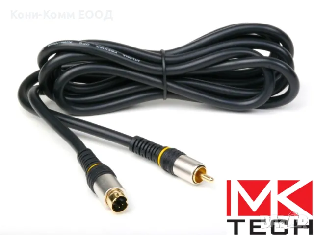 S-VIDEO to RCA Male 1.0m Кабел 2.00лв, снимка 1