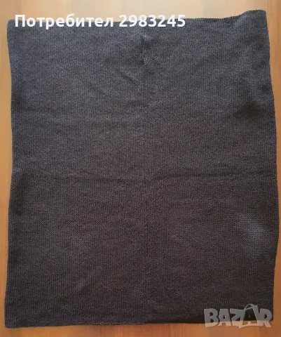 Дамски черен шал-снуд, снимка 3 - Шалове - 47671336