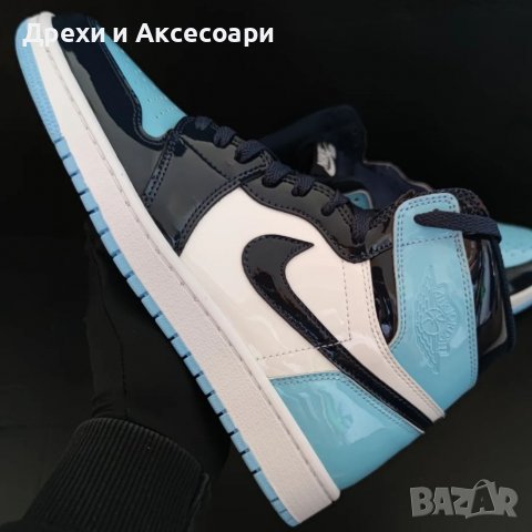 Nike Air Jordan 1 High Blue Chill Нови оригинални размер 43 номер кецове обувки , снимка 6 - Кецове - 37410560