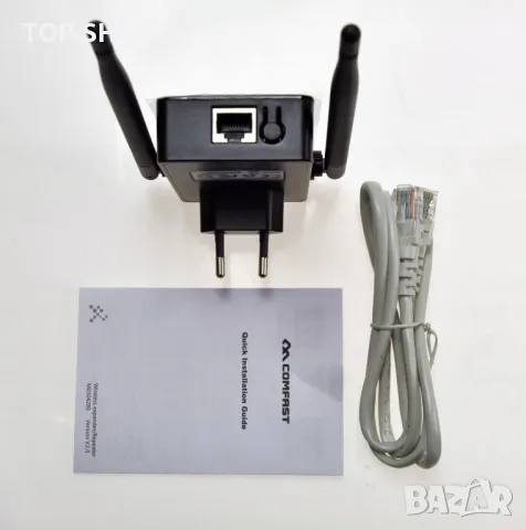 comfast cf-wr302s Оригинален 300mbps WiFi Range Extender Двойна антена Усилвател на WiFi сигнала