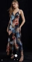 Karen Millen Petite Lily printed tie up maxi dress Size XS, снимка 1