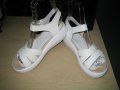 НАМАЛЕНИЕ-Дамски сандали м.262 естествена кожа бяли , снимка 1