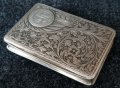 Сребърна сребро табакера кутиика за енфие Сецесион, снимка 1 - Антикварни и старинни предмети - 33655596