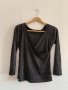 Черна блуза със сребърно, снимка 1