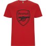 Нова мъжка тениска на футболния отбор Арсенал (Arsenal) в червен цвят 