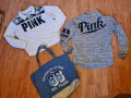 PINK by Victoria secret. 2 блузи с дълъг ръкав и чанта  PINK 
