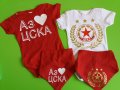 Комплект ЦСКА тениска и боди за баща и бебе, снимка 11