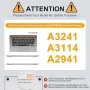 Нов MacBook Air 15" Калъф Черен TPU + Клавиатурен Капак А3241 А3114, снимка 2