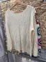 страхотна плетена блуза пачуърк XL + чанта, снимка 11
