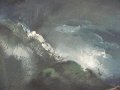 Картина Буря в Планината масло върху фазер,подпис, снимка 5