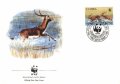 Замбия 1987 - 4 броя FDC Комплектна серия - WWF, снимка 2