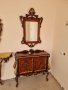 Уникално красиво бароково шкафче с огледало  012, снимка 1 - Шкафове - 34937883
