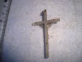 Посребрено РАЗПЯТИЕ КАТОЛИЧЕСКО КРЪСТЧЕ Италия НАГРЪДЕН КРЪСТ 27523, снимка 2