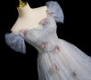 Бална рокля тип принцеса с цветя, снимка 1 - Рокли - 43337521