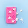 5689 Силиконов молд Снежинки, 8 гнезда, снимка 2