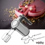 Миксер Voltz Premium , 500W, 5 скорости, Турбо, Аксесоари, Инокс, 2 ГОДИНИ ГАРАНЦИЯ, снимка 2