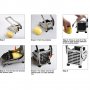 Уникална Професионална преса за картофи Potato Chipper ренде резачка, снимка 4