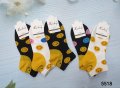 Чорапи с емотикон усмивка - 5 чифта , снимка 1 - Дамски чорапи - 40793326