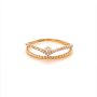 Златен дамски пръстен 1,48гр. размер:57 14кр. проба:585 модел:20199-3, снимка 1