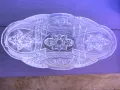 Ново. Стъклена фруктиера, снимка 1