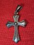 СТИЛНО ОРНАМЕНТИРАНО СРЕБЪРНО НАГРЪДНО КРЪСТЧЕ СРЕБРО 925 КРЪСТ МАЙСТОРСКА ИЗРАБОТКА 39930, снимка 3