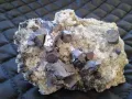 №147,Кварц,Кварцова друза,Кварц със сфалерит,галенит,доломит и хлорит,Кристали,Минерали,Родопи,, снимка 3
