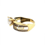 Златен дамски пръстен 3,18гр. размер:57 14кр. проба:585 модел:22916-5, снимка 2